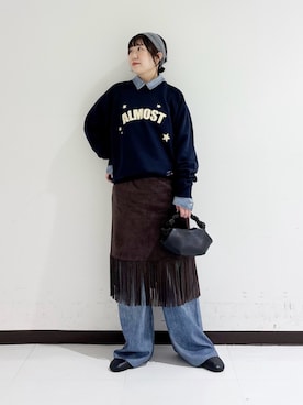 「アイテム（ヘアバンド）」を使った、mamiさん（レディース・150cm）の秋コーディネート