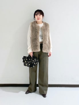 「LAATO（ラート）のアイテム」を使った、mamiさん（レディース・150cm）の秋コーディネート