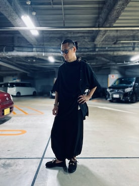 「MANEBU（マネブ）のアイテム（ローファー）」を使った、daikishさん（メンズ・173cm）の夏コーディネート