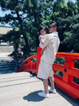 「MoonStar（ムーンスター）のMOONSTAR/810s/ムーンスター/エイトテンス KITCHE/キッチェ（スニーカー）」を使った、daikishさん（メンズ・173cm）の夏コーディネート