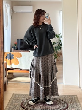 「アイテム（アクセサリー）」を使った、木村 星南（せな）さん（レディース・162cm・20代）の秋コーディネート