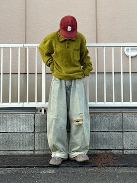 「アイテム（スニーカー）」を使った、木村 星南（せな）さん（レディース・162cm・20代）の冬コーディネート