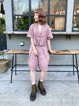 「idem（イデム）のアイテム（ジャケット/アウター）」を使った、木村 星南（せな）さん（レディース・162cm）の春コーディネート