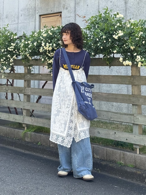 Freada/フリーダ 2WAY レース キャミドレス & レース レイヤード