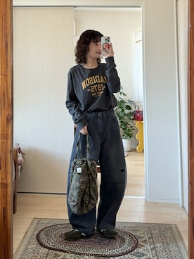 「FREAK'S STORE（フリークスストア）のアイテム」を使った、木村 星南（せな）さん（レディース・162cm）の春コーディネート