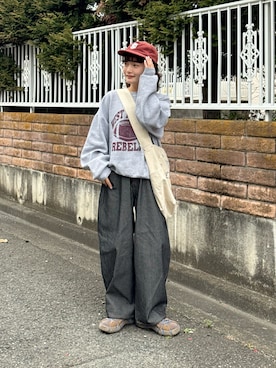 「INTER FACTORY（インターファクトリー）のアイテム」を使った、木村 星南（せな）さん（レディース・162cm）の春コーディネート