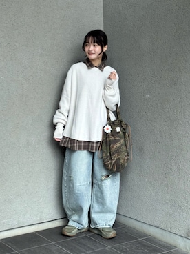 「BEAMS BOY（ビームスボーイ）のアイテム」を使った、木村 星南（せな）さん（レディース・162cm）の冬コーディネート