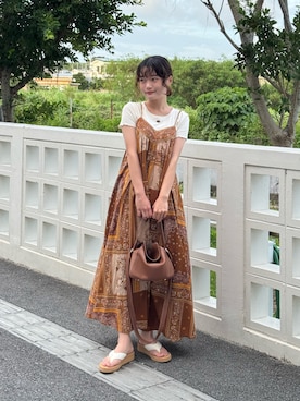 「DISCOAT（ディスコート）のアイテム」を使った、木村 星南（せな）さん（レディース・162cm）の夏コーディネート