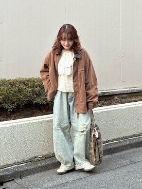 「FREAK'S STORE（フリークスストア）のアイテム」を使った、木村 星南（せな）さん（レディース・162cm）の冬コーディネート