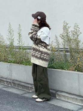 「アイテム（カーディガン/ボレロ）」を使った、木村 星南（せな）さん（レディース・162cm・20代）の秋コーディネート