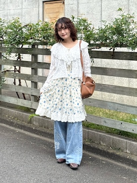 「アイテム（バッグ）」を使った、木村 星南（せな）さん（レディース・162cm）の春コーディネート