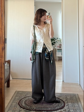 「アイテム（その他パンツ）」を使った、木村 星南（せな）さん（レディース・162cm）の夏コーディネート
