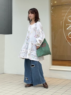 「アイテム（その他シューズ）」を使った、木村 星南（せな）さん（レディース・162cm）の秋コーディネート