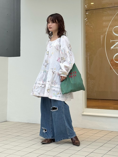 フリーダ刺繍ワンピース♡お気に入り♡ Freada ワンピース Freada/フリーダ モチーフ刺繍 柄 : ZOZOTOWN