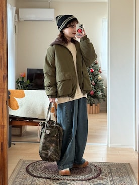 「アイテム（ダウンジャケット/コート）」を使った、木村 星南（せな）さん（レディース・162cm・20代）の冬コーディネート