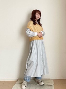 「ehka sopo（エヘカソポ）のアイテム」を使った、木村 星南（せな）さん（レディース・162cm）の春コーディネート