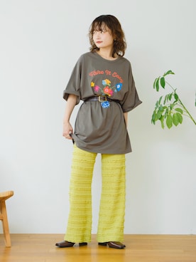 「アイテム（ファッション雑貨）」を使った、木村 星南（せな）さん（レディース・162cm・20代）の夏コーディネート