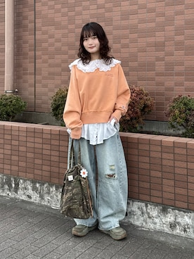 「BEAMS BOY（ビームスボーイ）のアイテム」を使った、木村 星南（せな）さん（レディース・162cm）の冬コーディネート