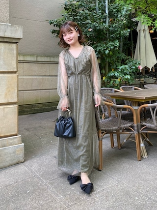 ※値下げ不可　AMERI VINTAGE GLITTER FRILL DRESS 値下げ不可 AMERI VINTAGE GLITTER FRILL DRESS