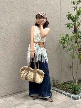 「KBF（ケイビーエフ）のアイテム」を使った、木村 星南（せな）さん（レディース・162cm）の夏コーディネート