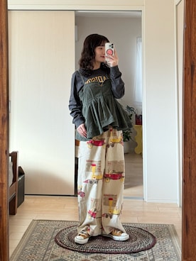 「CONVERSE ALL STAR（コンバースオールスター）のアイテム」を使った、木村 星南（せな）さん（レディース・162cm）の冬コーディネート