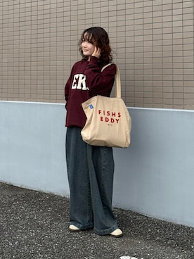 「VINTAGE（ヴィンテージ）のアイテム」を使った、木村 星南（せな）さん（レディース・162cm）の秋コーディネート