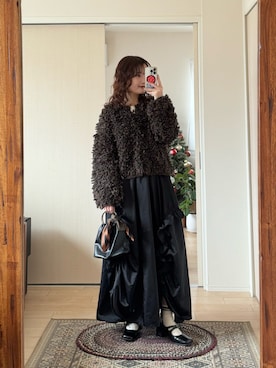 「Ray BEAMS（レイビームス）のアイテム」を使った、木村 星南（せな）さん（レディース・162cm）の冬コーディネート