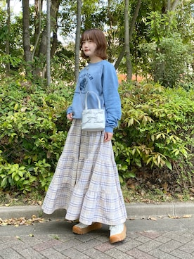 「VANNIE U（ヴァニーユー）のアイテム」を使った、木村 星南（せな）さん（レディース・162cm）の春コーディネート