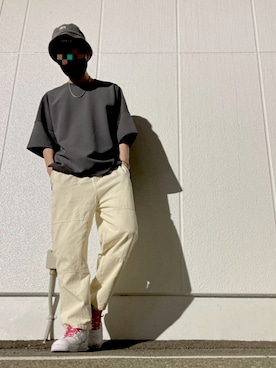 「STUSSY（ステューシー）のアイテム（帽子）」を使った、Dateさん（メンズ・178cm）の夏コーディネート