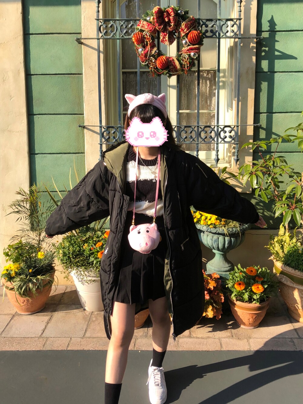 Disneyのヘアバンド（ピンク系）を使った人気ファッション