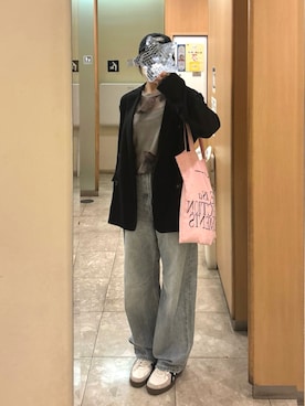 「GRL（グレイル）のアイテム（パンツ）」を使った、ｵﾑさん（レディース・158cm）の秋コーディネート