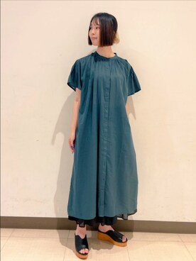 「インド綿」｜まよねーずさん（レディース・164cm）の夏コーディネート