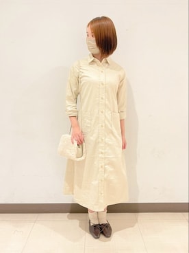 「Samansa Mos2 blue（サマンサモスモスブルー）のアイテム（その他シューズ）」を使った、まよねーずさん（レディース・164cm）の秋コーディネート