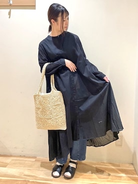 「インド綿」｜まよねーずさん（レディース・164cm）の春コーディネート