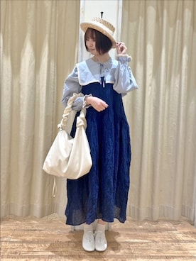 「ゆべしコラボ」｜「アイテム（その他シューズ）」を使った、まよねーずさん（レディース・164cm）の春コーディネート