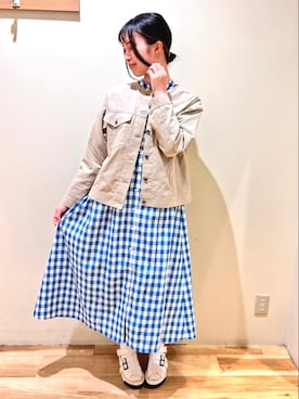 「sm2rhythm（サマンサモスモスリズム）のアイテム（ジャケット/アウター）」を使った、まよねーずさん（レディース・164cm）の春コーディネート