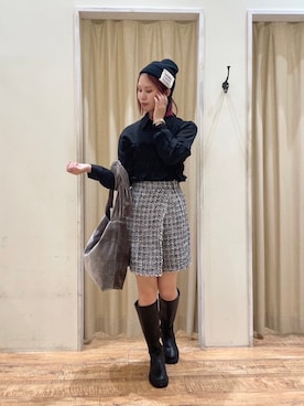「キャミビスチェ」｜まよねーずさん（レディース・164cm）の秋コーディネート