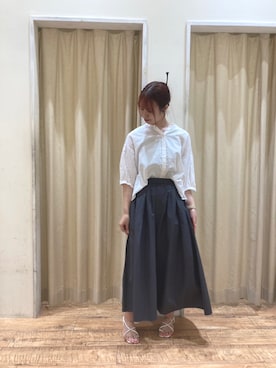 「sm2rhythm（サマンサモスモスリズム）のアイテム（トップス）」を使った、まよねーずさん（レディース・164cm）の春コーディネート
