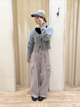 「シャギー」｜「アイテム（帽子）」を使った、まよねーずさん（レディース・164cm）の秋コーディネート