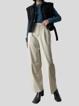 「UNE MANSION（ユヌマンション）のアイテム（シューズ）」を使った、昧さん（レディース・170cm）の春コーディネート