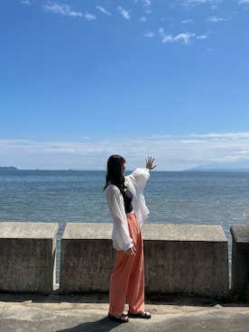 「GRL（グレイル）のアイテム（トップス）」を使った、wakanaさん（レディース・163cm）の春コーディネート