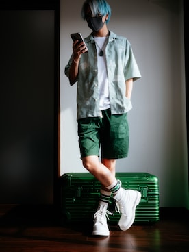 「アイテム（ブーツ）」を使った、wearunitさん（メンズ・172cm）の夏コーディネート