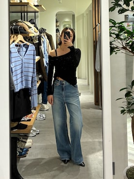 「FREE'S MART（フリーズマート）のアイテム（トップス）」を使った、MAIさん（レディース・157cm）の春コーディネート