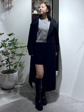 「アイテム（ステンカラーコート）」を使った、MAIさん（レディース・157cm）の秋コーディネート