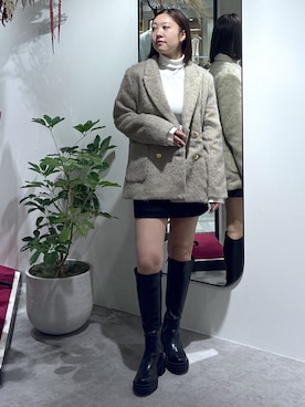 「FREE'S MART（フリーズマート）のアイテム」を使った、MAIさん（レディース・157cm）の冬コーディネート