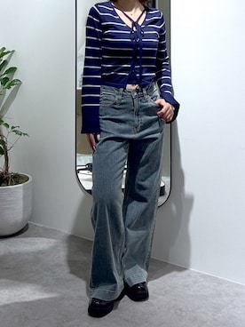 「FREE'S MART（フリーズマート）のアイテム（トップス）」を使った、MAIさん（レディース・157cm）の春コーディネート