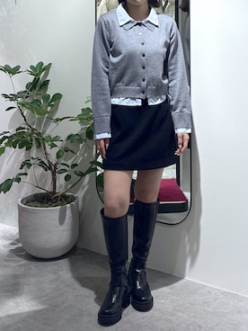 「FREE'S MART（フリーズマート）のアイテム（シューズ）」を使った、MAIさん（レディース・157cm）の冬コーディネート