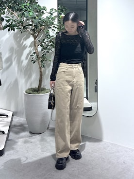 「アイテム（キャミソール）」を使った、MAIさん（レディース・157cm）の秋コーディネート