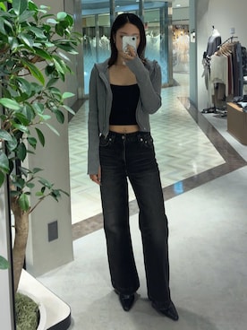 「アイテム（パーカー）」を使った、MAIさん（レディース・157cm）の秋コーディネート