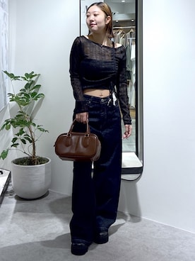 「FREE'S MART（フリーズマート）のアイテム（パンツ）」を使った、MAIさん（レディース・157cm）の春コーディネート